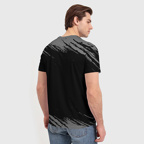 Мужская футболка Рождён в СССР в 1989 году на темном фоне / 3D-принт – фото 4