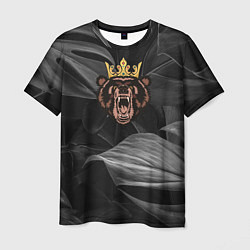 Мужская футболка Русский Царь зверей Медведь