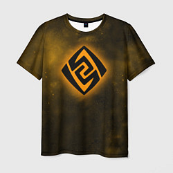 Мужская футболка ГЕО элемент Genshin Impact
