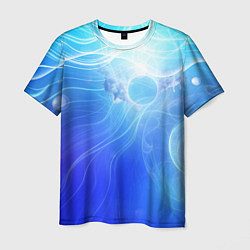 Мужская футболка Голубой пульсар