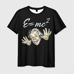Мужская футболка Альберт Эйнштейн - рисунок