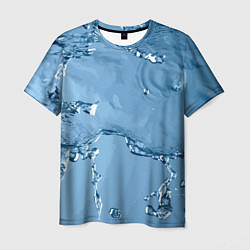 Мужская футболка Водные подтёки на стекле