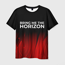 Мужская футболка Bring Me the Horizon red plasma