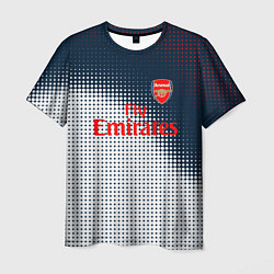 Мужская футболка Arsenal logo абстракция