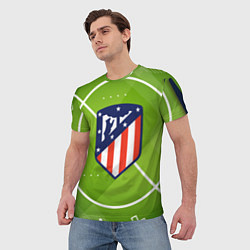 Футболка мужская Atletico madrid Поле, цвет: 3D-принт — фото 2