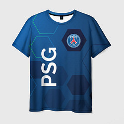 Мужская футболка PSG абстракция