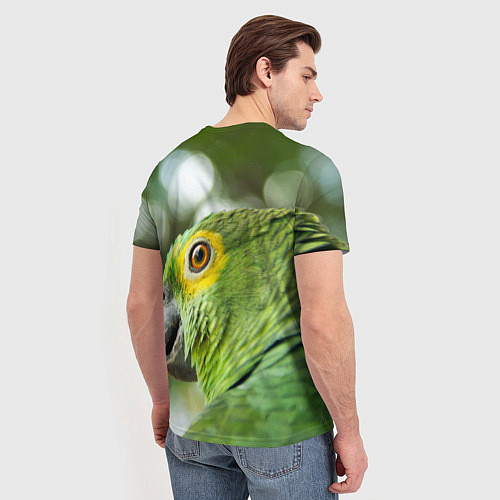 Мужская футболка Попугaй / 3D-принт – фото 4