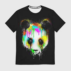 Мужская футболка Панда в краске
