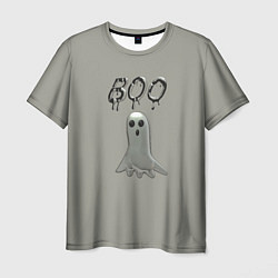 Мужская футболка Серый призрак BOO