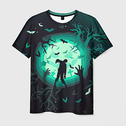 Мужская футболка Хэллоуин - Гуляющие мертвецы