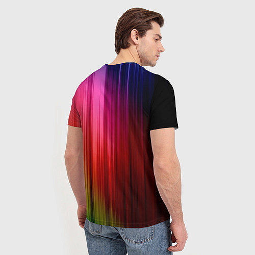 Мужская футболка Цветной спектр / 3D-принт – фото 4