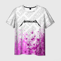 Мужская футболка Metallica rock legends: символ сверху