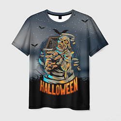 Футболка мужская Хэллоуин - мумия, цвет: 3D-принт