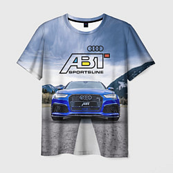 Мужская футболка Audi ABT - sportsline на трассе