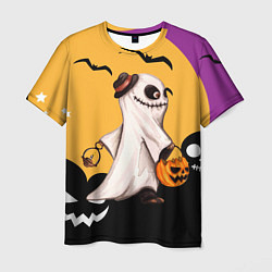 Мужская футболка Приведение на хэллоуин