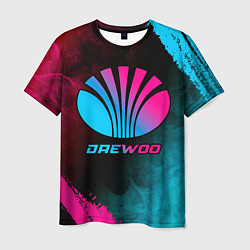 Мужская футболка Daewoo - neon gradient