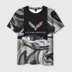 Мужская футболка Chevrolet Corvette - Motorsport - Racing team