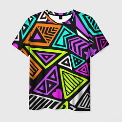 Мужская футболка Abstract geometric shapes