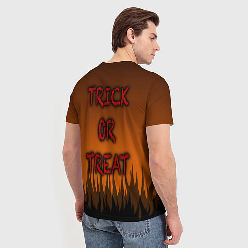 Мужская футболка Тыква-Паутина-Хэллоуин / 3D-принт – фото 4
