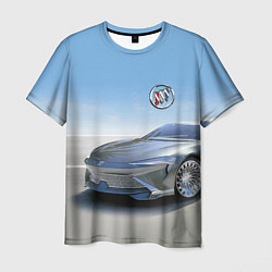 Мужская футболка Buick concept в пустыне