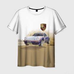 Мужская футболка Porsche - гонки в пустыне