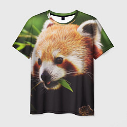 Мужская футболка Красная милая панда