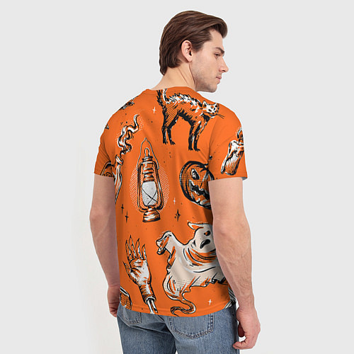 Мужская футболка Ретро Хэллоуин / 3D-принт – фото 4