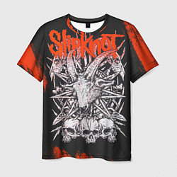 Мужская футболка Slipknot черепа