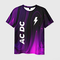 Мужская футболка AC DC violet plasma