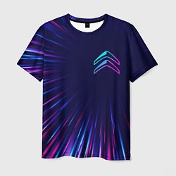 Мужская футболка Citroen neon speed lines