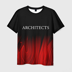 Мужская футболка Architects red plasma