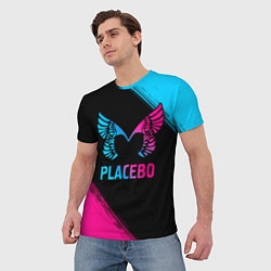 Футболка мужская Placebo - neon gradient, цвет: 3D-принт — фото 2