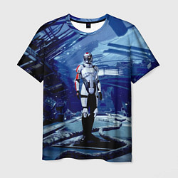 Мужская футболка Mass Effect 2 - место гибели Нормандии