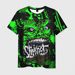 Мужская футболка Slipknot - green monster по