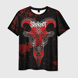 Мужская футболка Slipknot - красный козел