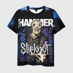 Мужская футболка Slipknot hammer blue