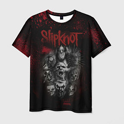 Мужская футболка Slipknot dark red