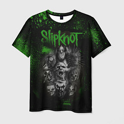 Мужская футболка Slipknot green
