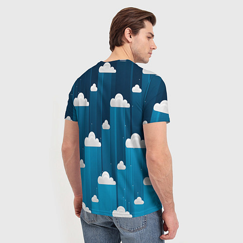 Мужская футболка Night clouds / 3D-принт – фото 4