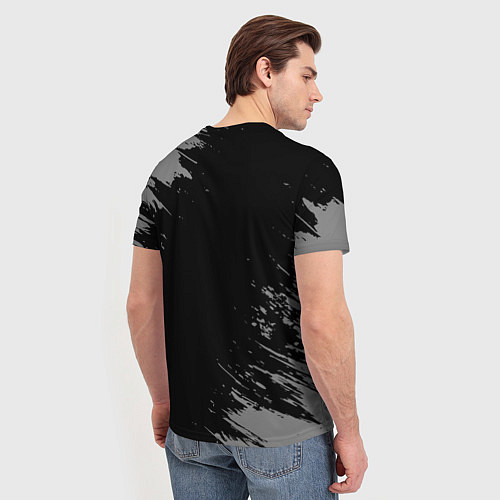 Мужская футболка Нефтяник суббота воскресенье на темном фоне / 3D-принт – фото 4