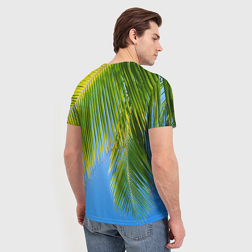 Мужская футболка Пальма у неба / 3D-принт – фото 4