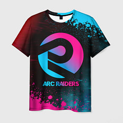 Мужская футболка ARC Raiders - neon gradient