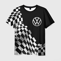 Мужская футболка Volkswagen racing flag