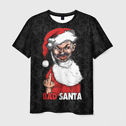 Мужская футболка Fuck you, bad Santa