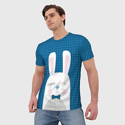 Футболка мужская Мистер кролик, цвет: 3D-принт — фото 2