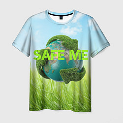 Мужская футболка Спаси планету