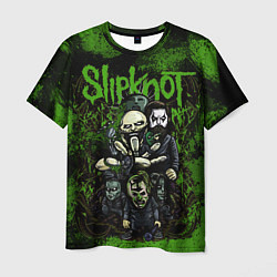 Мужская футболка Slipknot green art