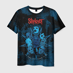 Мужская футболка Slipknot blue