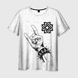 Мужская футболка Breaking Benjamin и рок символ