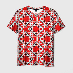 Мужская футболка Белорусская вышивка - орнамент